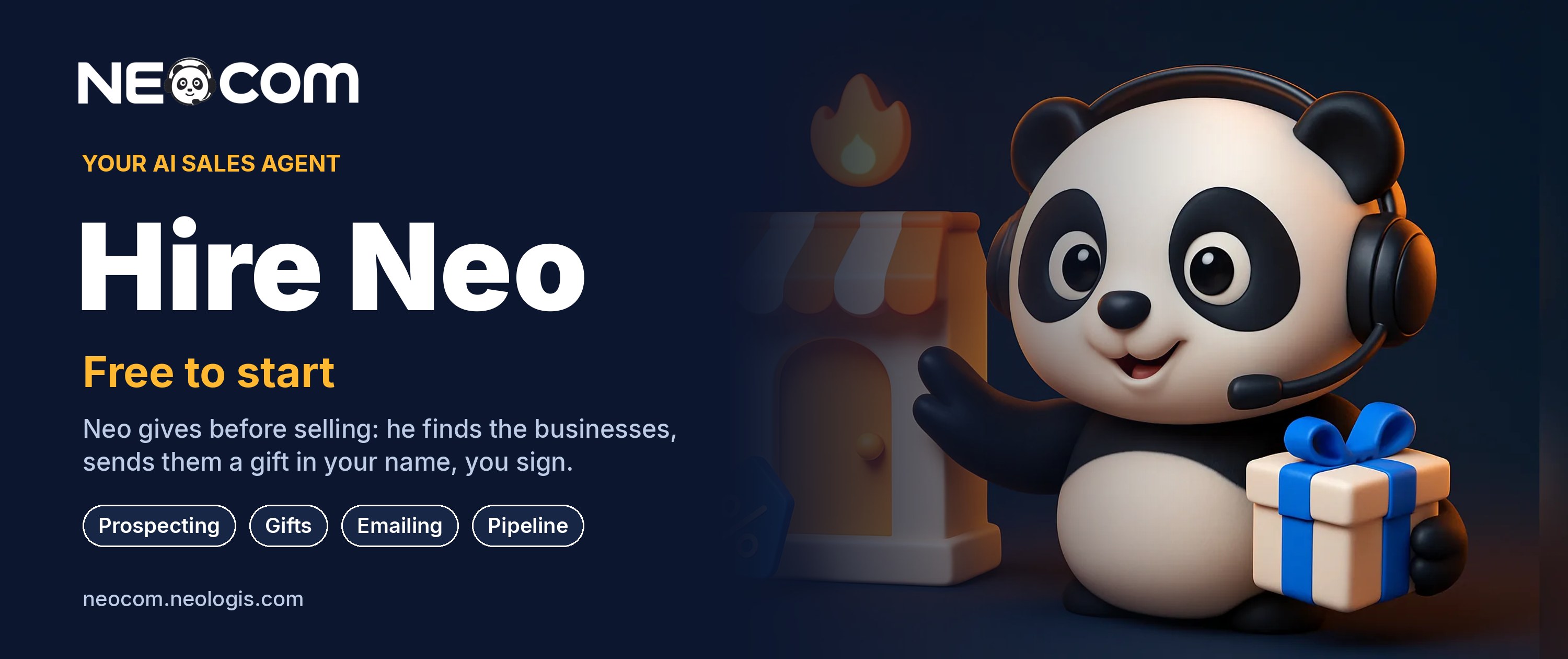 NEOcom — Hire Neo, your AI sales agent