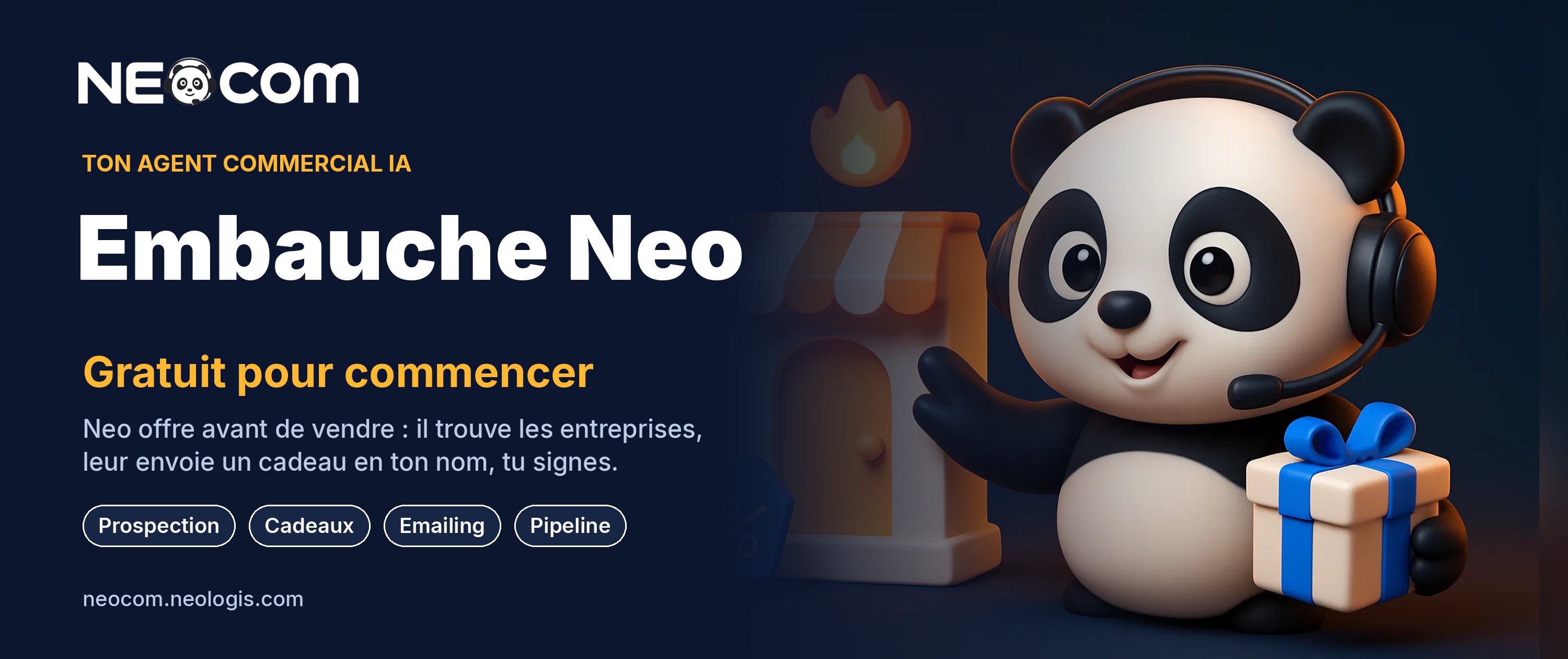 NEOcom — Embauche Neo, ton agent commercial IA